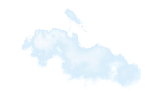 White Cloud PNG Transparent Background Element