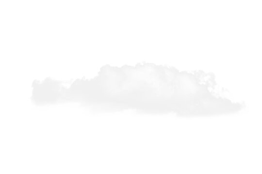 White Cloud PNG Transparent Background Element