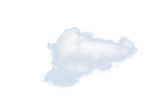 White Cloud PNG Transparent Background Element