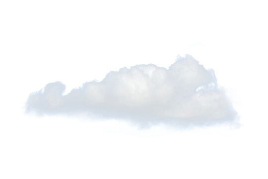 White Cloud PNG Transparent Background Element