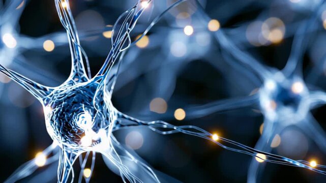 Glowing neurons and synapses in a microscopic neural network