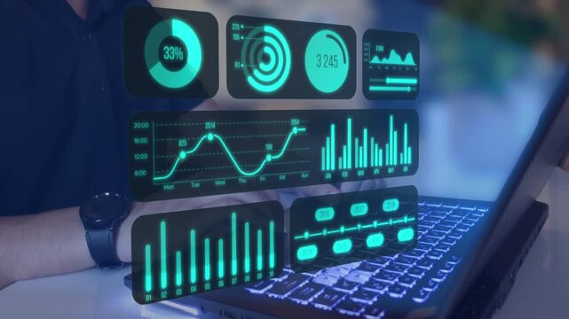Business person evaluates metrics for business growth, setting goals for expansion. Insights on fostering continuous business growth through innovation and strategy