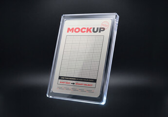 Card in Case Floating Mockup