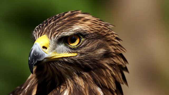 Close-up Bird Portrait in Forest Environment