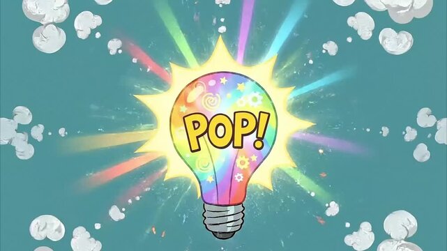  A bright light bulb with a glowing brain inside symbolizes a creative business idea, innovation, and a powerful technology solution for inspiration Videos