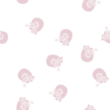 sleep apnea vector glyph seamless pattern sleep apnea sign illustration