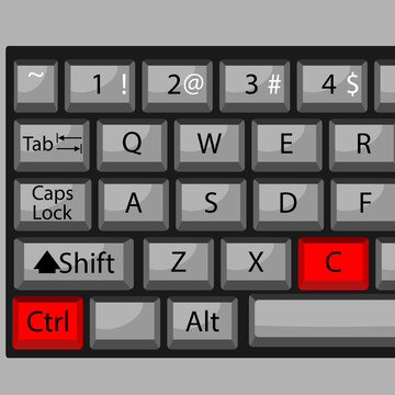 Combination of buttons to copy