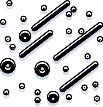 Microorganisms moving and replicating on a clean surface, emphasizing cellular biology, disease progression, and the presence of harmful germs in a medical or scientific environment