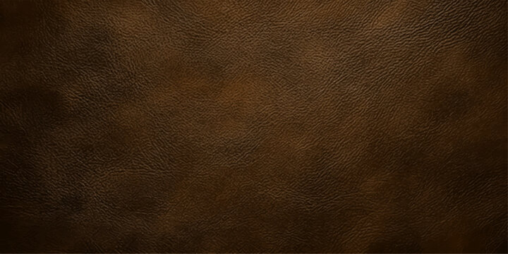 A close-up of textured brown leather, showcasing its rich grain and natural imperfections, conveying a sense of rustic elegance and durability.