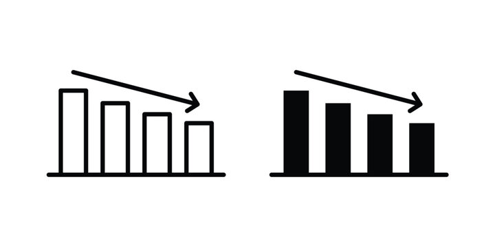 Reduction chart icon