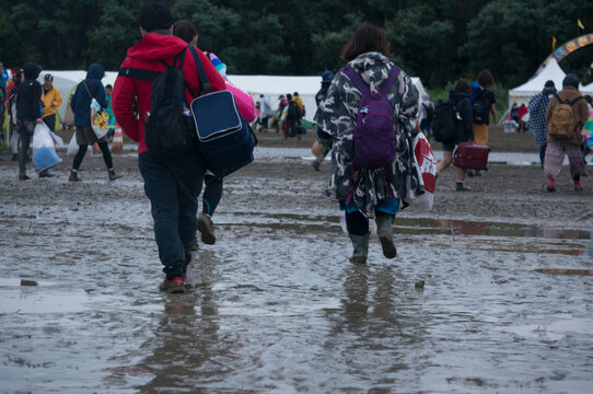 雨のフェス