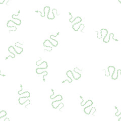 Fototapeta premium snake in zoo vector glyph seamless pattern snake in zoo sign illustration