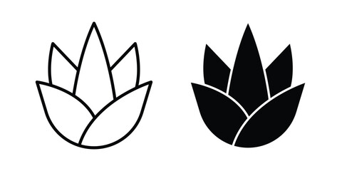 Fototapeta premium Aloe vera icon