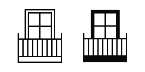 Naklejka premium Balcony icon