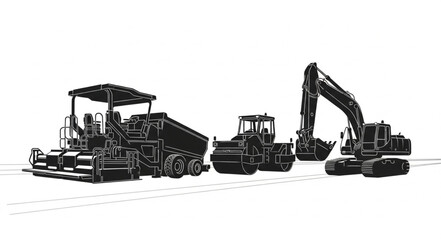 excavator and shovel © wiwit