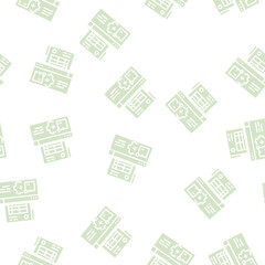 Fototapeta premium documentation delivery service vector glyph seamless pattern documentation delivery service sign illustration
