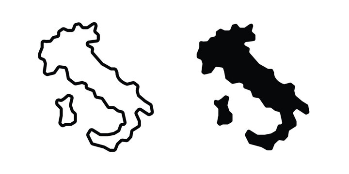 Italy map icon