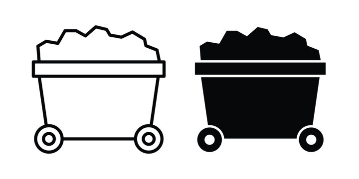 Mining coal icon
