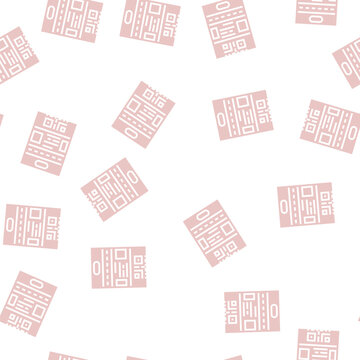 rules lotto vector glyph seamless pattern rules lotto sign illustration