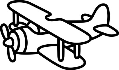 Retro Biplane Illustration © dinny