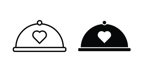 Fototapeta premium Wedding dinner icon