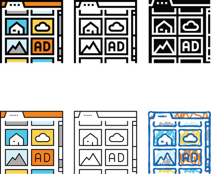 native advertising concepts color icon vector. native advertising sign. isolated symbol