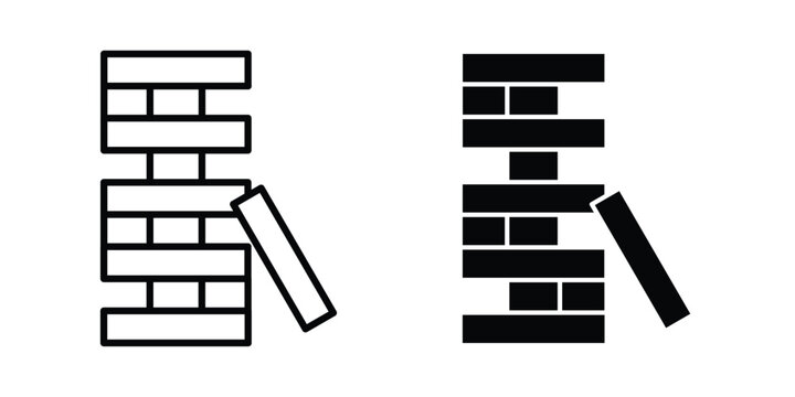 Wooden block icon