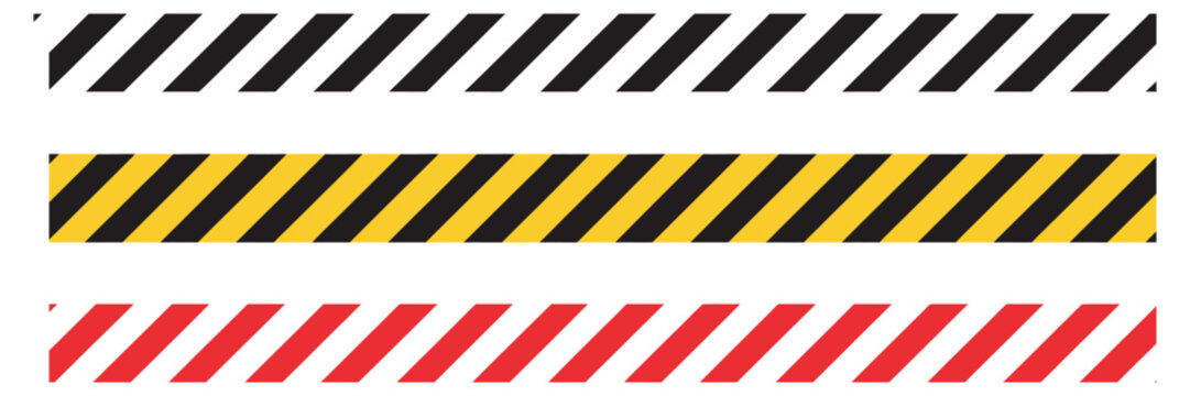 Warning tape stripe yellow red black diagonal hazard lines safety caution industrial construction warning abstract design element