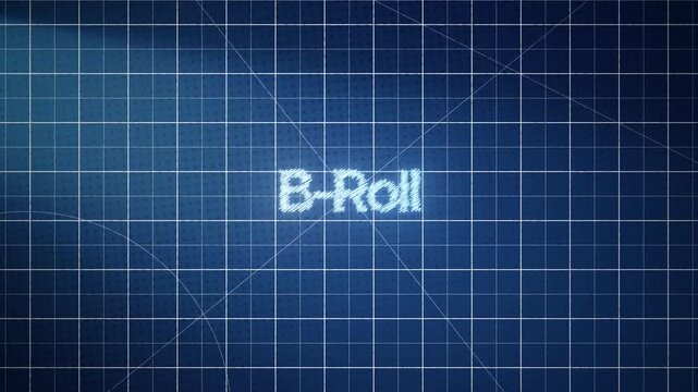 Modern blueprint-style cutting mat animation with detailed grid layout and smooth motion, perfect for designers, tutorials, and creative presentations with b roll title.
