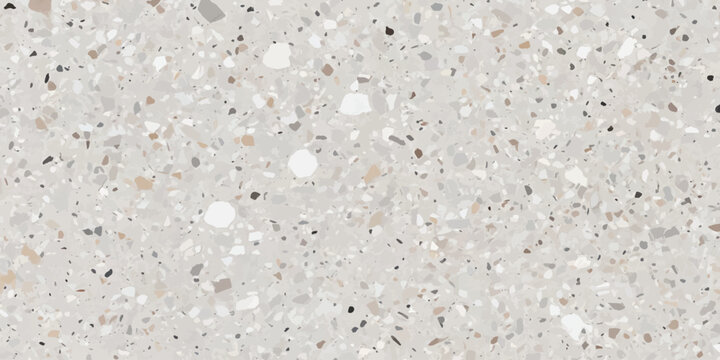 Neutral light gray terrazzo surface with fine speckled aggregate pattern terrazzo background speckled aggregate material interior polished composite construction architecture abstract
