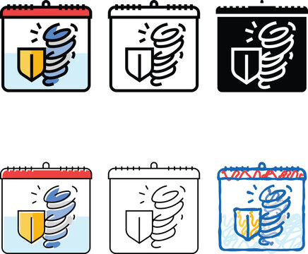 disaster reduction international day color icon vector. disaster reduction international day pack sign. isolated symbol