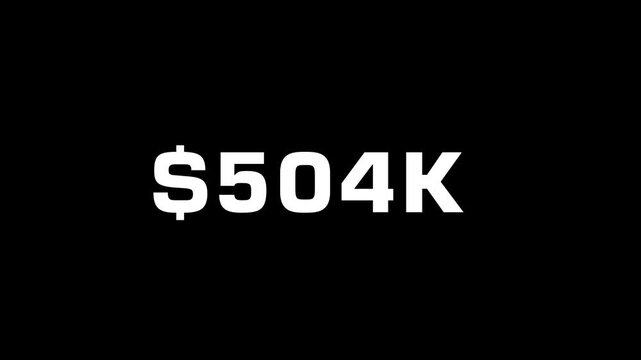 increasing dollar sign with amount, increase money to 2000 dollar