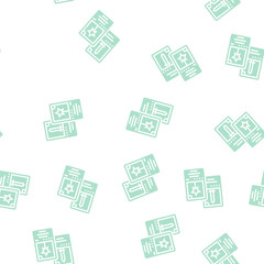Fototapeta premium card game geek vector glyph seamless pattern card game geek sign illustration