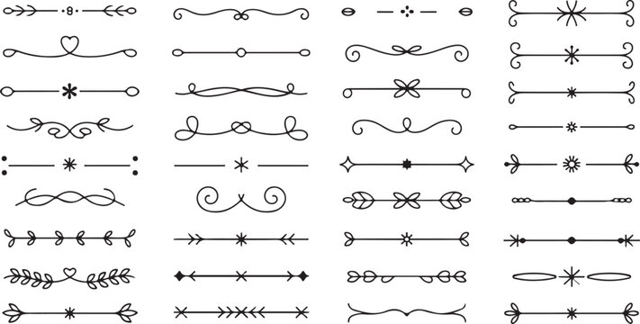 Ornate Divider Lines and Shapes