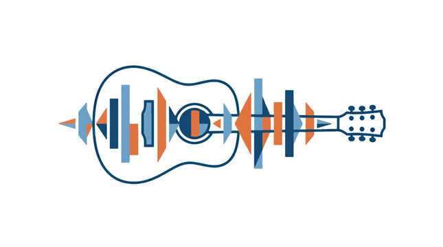 Guitar Sound Wave Graphic