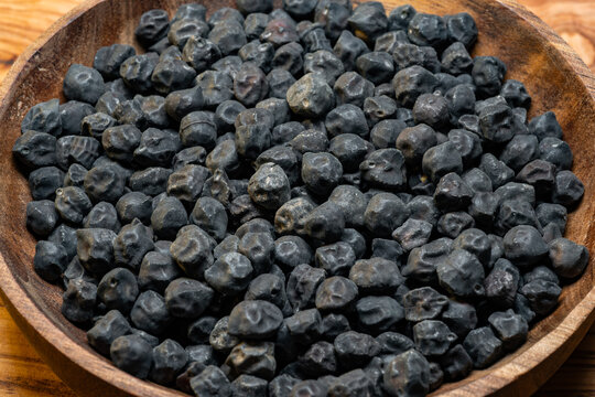 Simple and beautiful still life of black chickpeas 0426