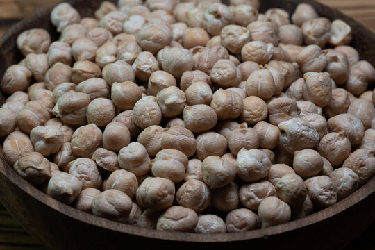 Still life of dried chickpeas