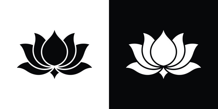 Black and white of stylized sun and moon faces with detailed rays sun face stylized moon