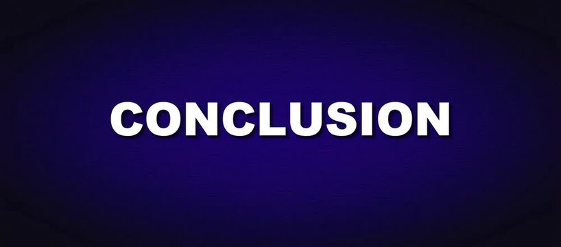 Kinetic Typography Conclusion Text Loop for Presentation Summaries and Outros