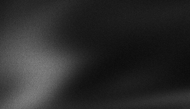 Abstract black and grey grainy background, with noise texture and subtle white gradient banner backdrop poster cover header web design