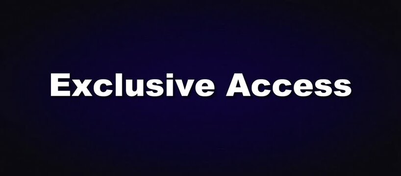 Premium Membership Gating and Luxury VIP Privilege Exclusive Access Typography Loop