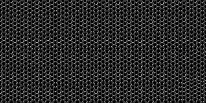 Dark honeycomb pattern a repeating hexagonal perforation texture