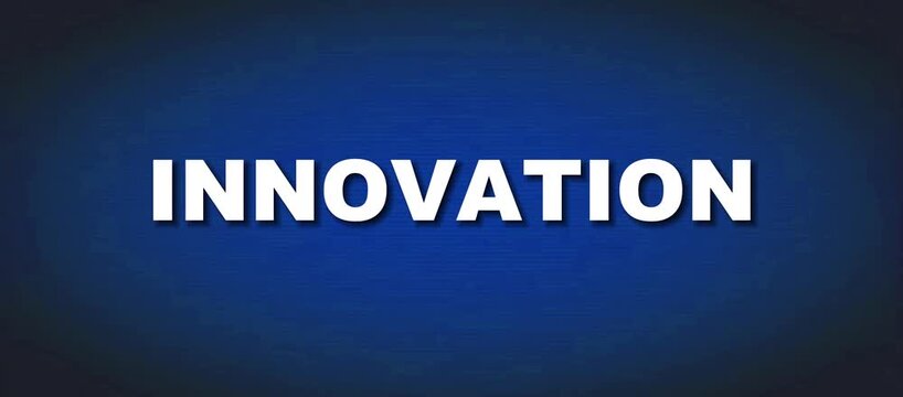 Disruptive Technology and Corporate Research Innovation Kinetic Typography Video Loop