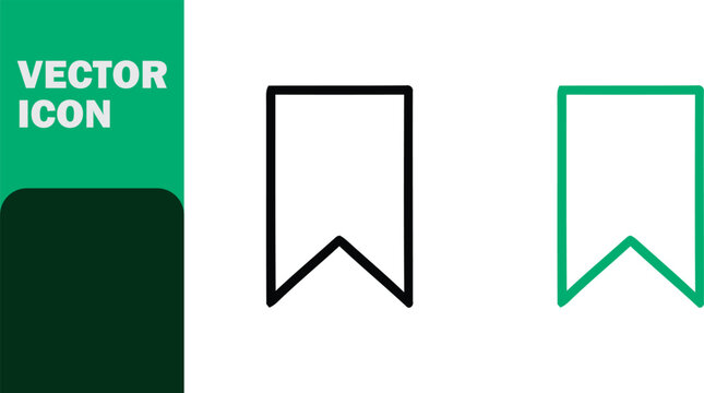 bookmark icon vector graphic