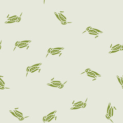 Obraz premium kingfisher bird exotic vector glyph seamless pattern kingfisher bird exotic sign illustration