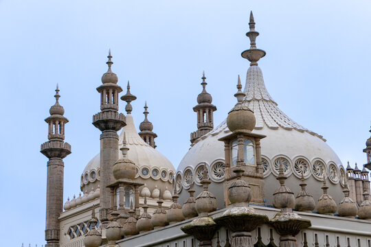 The Minarets of the remarkable Royal Brighton Pavilion.	
