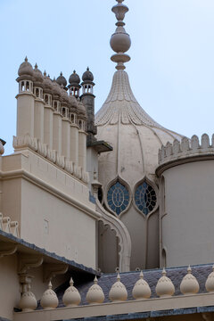 The Minarets of the remarkable Royal Brighton Pavilion.	
