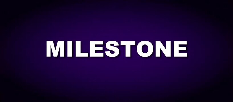 Project Lifecycle and Strategic Benchmark Milestone Kinetic Typography Video Loop