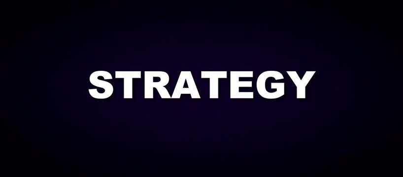 Business Corporate Planning Strategy Kinetic Typography Video Asset Loop
