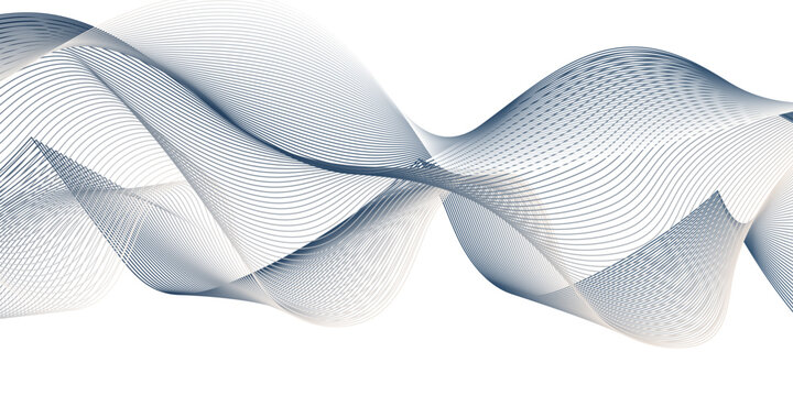 Minimal frequency blue gradient flowing blend line technology business wavy background. paper waves flow background. vector isometric grid smooth line. digital web thin music soundwave web template.
